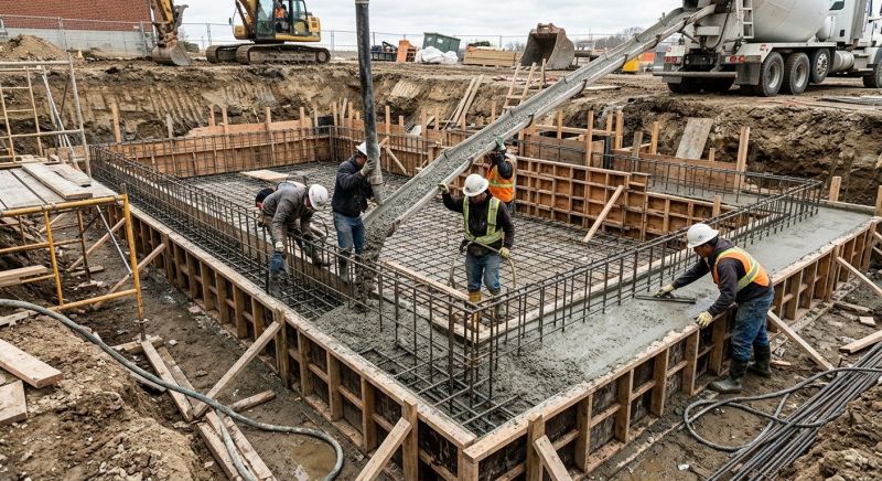 Basement Concrete Installation in Allegan County, MI