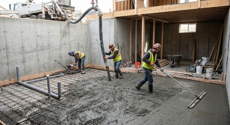 Basement Concrete Installation in Dorr, MI