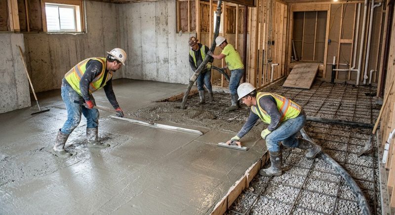 Basement Concrete Installation in Holland, MI