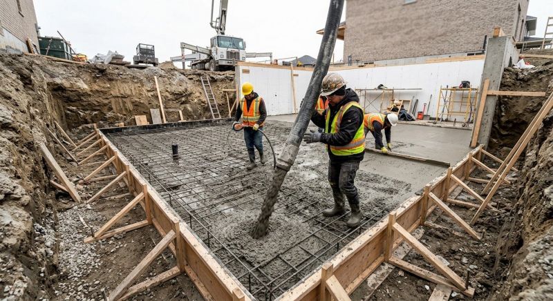 Basement Concrete Installation in Moline, MI