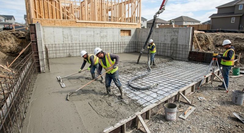 Basement Concrete Installation in Moline, MI