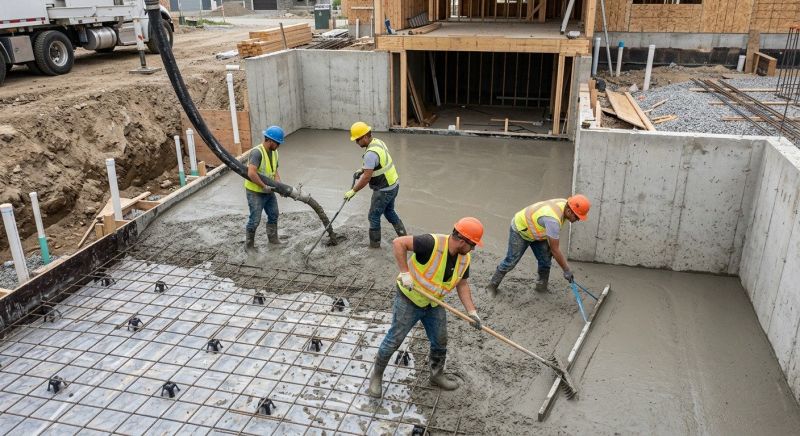 Basement Concrete Installation in Saugatuck, MI