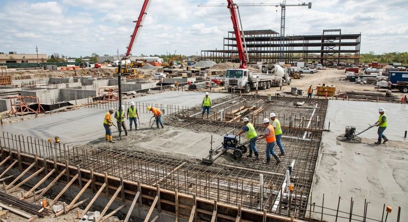 Commercial Slab Installation in Dorr, MI