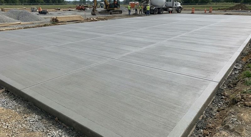 Commercial Slab Installation in Pullman, MI
