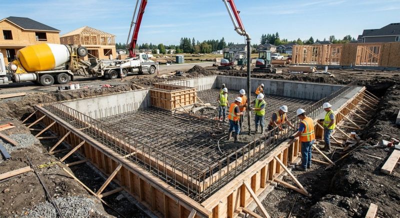 Concrete Foundation Installation in Dorr, MI