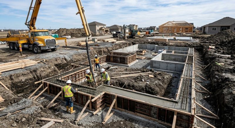 Concrete Foundation Installation in Wyoming, MI