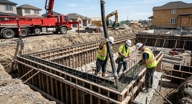 Foundation Wall Pouring in Hudsonville, MI