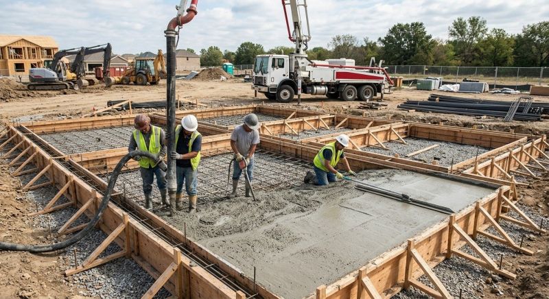 Foundation Wall Pouring in Moline, MI
