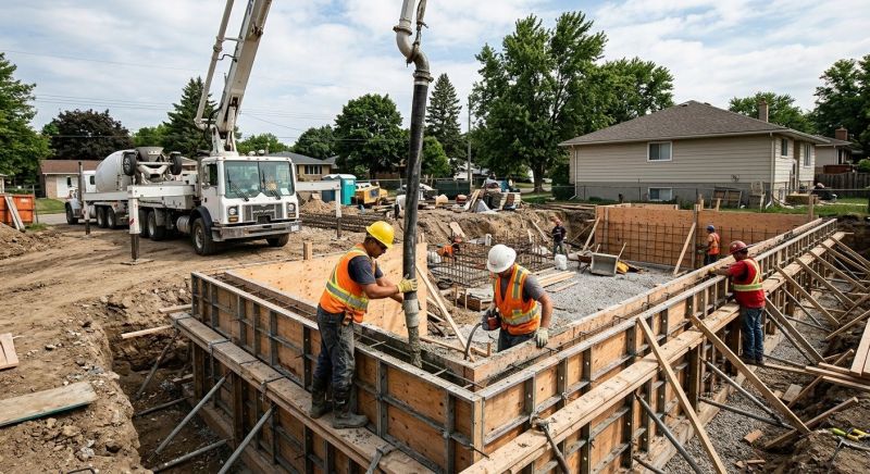 Foundation Wall Pouring in Coopersville, MI